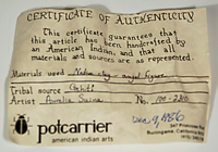 Certificate of Authenticity