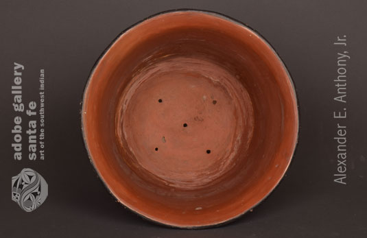 Alternate view of the inside of this KEWA Pottery Jar.