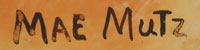 Mae Mutz (1922-1998) signature