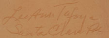 LuAnn Tafoya (1938- ) signature