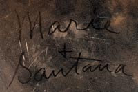 Artists' signature of Marie and Santana Martinez of San Ildefonso Pueblo 