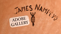Artist Signature and Corn Clan hallmark - James Garcia Nampeyo, Hopi-Tewa Potter