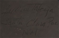 LuAnn Tafoya (1938- ) signature.