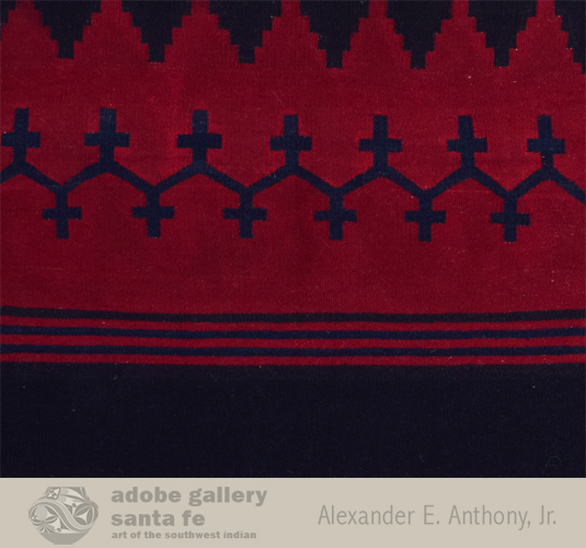 Close up view of this Navajo textile - dress
