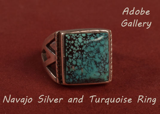 Alternate view of this Navajo made ring.