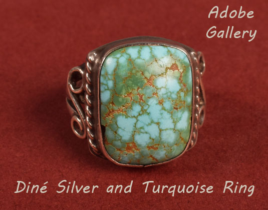 Alternate view of this Navajo-made ring.