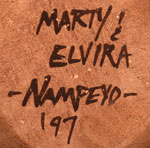  Artists Signatures - Marty Naha (1970-) and Elvira Polacca Nampeyo (1968*)