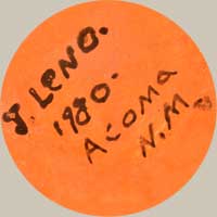 Artist Signature - Juana Leno (1917-2000) Syo-ee-mee (Turquoise)