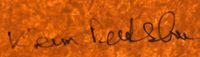 Kevin Red Star (1943- ) signature