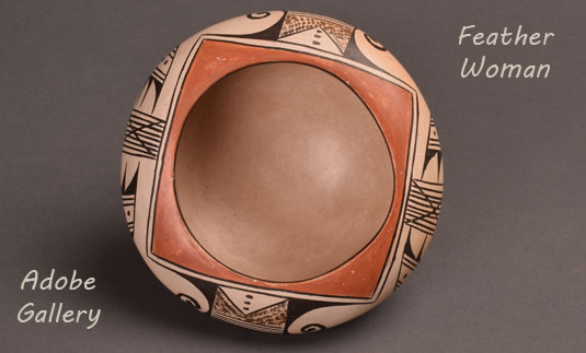 Alternate top view of this Hopi Pueblo pottery jar.