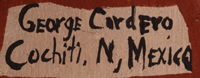 George Cordero (1944-1990) signature