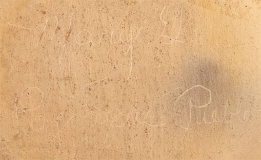 Artist Signature - Mary Talachy Gutierrez, Pojoaque Pueblo Potter