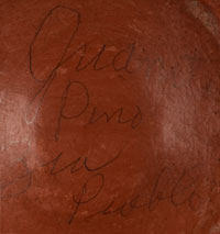 Artist Signature - Juana Lupita Toribio Pino Ts’iyasgits’a, Zia Pueblo Potter