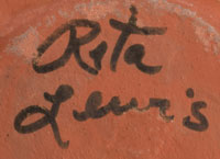 Artist Signature - Rita Lewis, Cochiti Pueblo