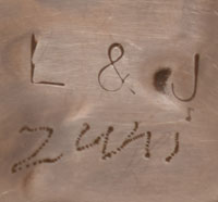 Artist Signature - Lloyd and Jennie Salvador, Zuni Pueblo