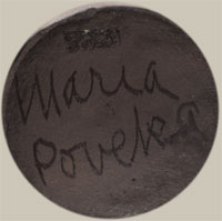 Artist Signature - Maria Montoya Poveka Martinez, Pond Lily, San Ildefonso Pueblo Potter