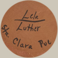 Artists' Signatures - Lela and Luther Gutierrez, Santa Clara Pueblo