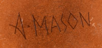 Artist Signature - Alberta Nofchissey Mason, Diné Artist, Navajo Nation