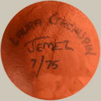 Artist Signature - Laura Gachupin, Jemez Pueblo Potter