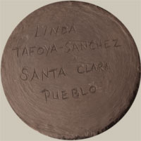 Artist Signature - Linda Tafoya-Sanchez, Santa Clara Pueblo Potter