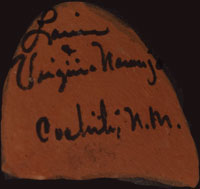 Artist Signatures - Louis and Virginia Naranjo, Cochiti Pueblo Potters