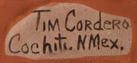 Artist Signature - Tim Cordero, Cochiti Pueblo Potter