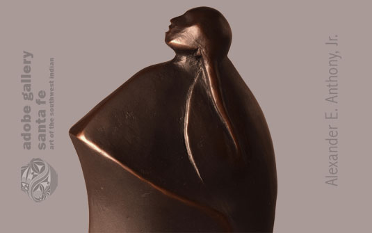 Close up view of this bronze by Allan Houser