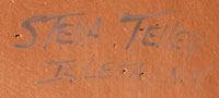 ARtist Signature - Stella J. Teller, Isleta Pueblo Potter