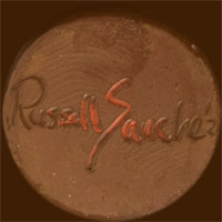 ARtist Signature - Russell Sanchez, San Ildefonso Pueblo Potter