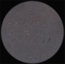 The jar is signed “Toni Roller, Santa Clara Pueblo” and dated 4-81 (April, 1981).  