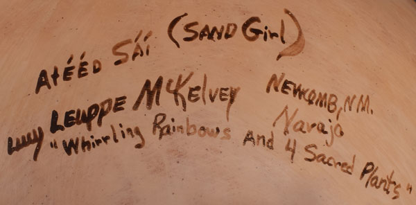 Artist Signature - Lucy Leupp McKelvey (1950-) Sand Girl