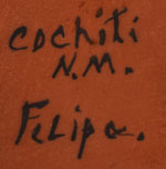 Artist Signature - Felipa Trujillo , Cochiti Pueblo Potter