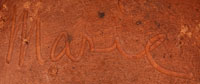 Artist Signature - Maria Montoya Poveka Martinez, San Ildefonso Pueblo Potter