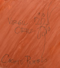 Artist Signature - Virgil Ortiz, Cochiti Pueblo Potter