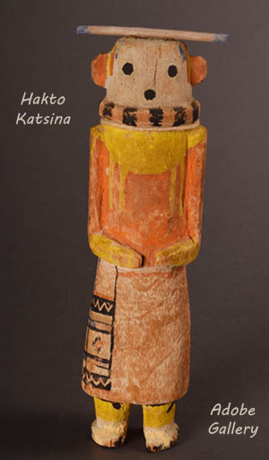 Example of a Hopi Pueblo Early Twentieth Century Hakto Katsina Doll, our item # C4271B.