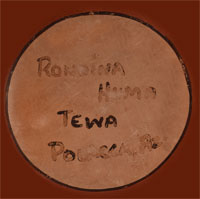 Artist Signature - Rondina Huma, Hopi Pueblo Potter