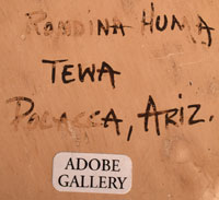 Artist Signature - Rondina Huma, Hopi Pueblo Potter