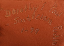Artist's Signature - Paul Gutierrez and Dorothy Gutierrez, Santa Clara Pueblo Potters