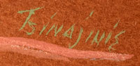 Artist Signature - Andrew Van Tsihnahjinnie, Diné Artist  