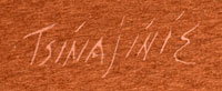 Artist Signature - Andrew Van Tsihnahjinnie, Diné Artist  