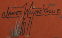Artist signature - James Wayne Yazzie (1943-1969) Navajo