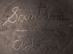 Artist Signatures - Santana and Adam Martinez, San Ildefonso Pueblo Potters