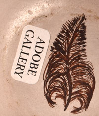 Artist Hallmark Feather Signature - Helen Naha - Feather Woman, Hopi-Tewa Potter