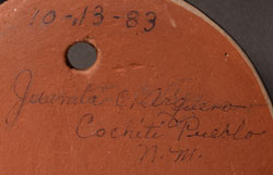 Artist Signature - Juanita Cordero Arquero, Cochiti Pueblo Potter