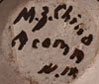Artist Signature - Marie Zieu Chino, Acoma Pueblo Potter