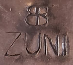 Hallmark Signature - Bernard Bowekaty,  Zuni Pueblo Jeweler