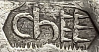 Artist hallmark stamp [chEE] Mark Chee, Diné Silversmith