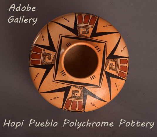 Alternate view of the top of this amazing Hopi seed jar.