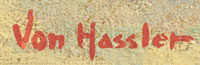 Artist Signature - Carl Von Hassler, Western Artist