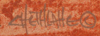 Artist Signature - David Chethlahe Paladin, Navajo Painter